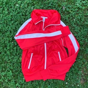 Red Tracksuit Zip-Up
